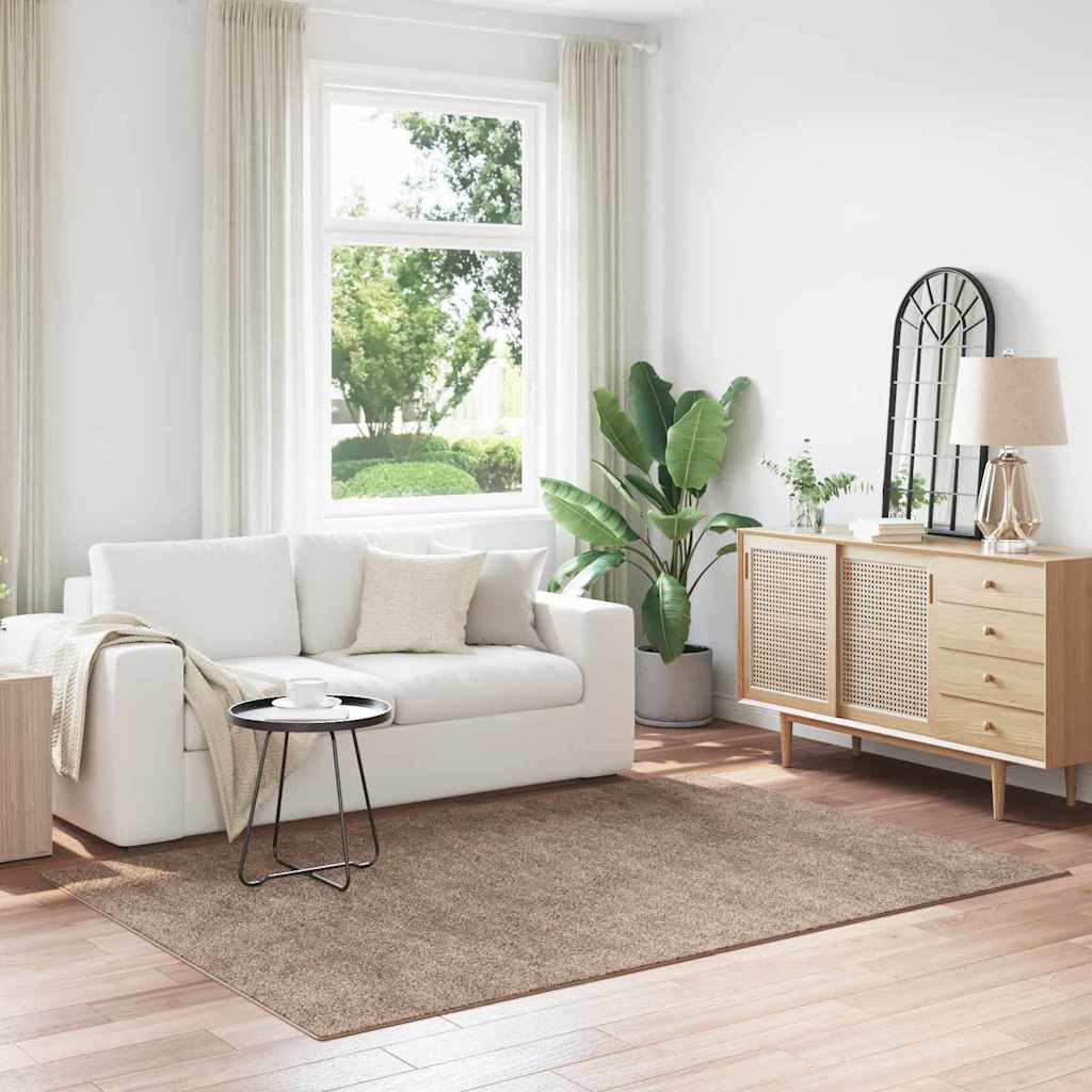 JUNG Vida Anti-Rutsch Shaggy Teppich Braun 160 x 230 cm PP