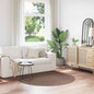 JUNG Vida Anti-Rutsch Shaggy Teppich Braun 160 x 160 cm PP