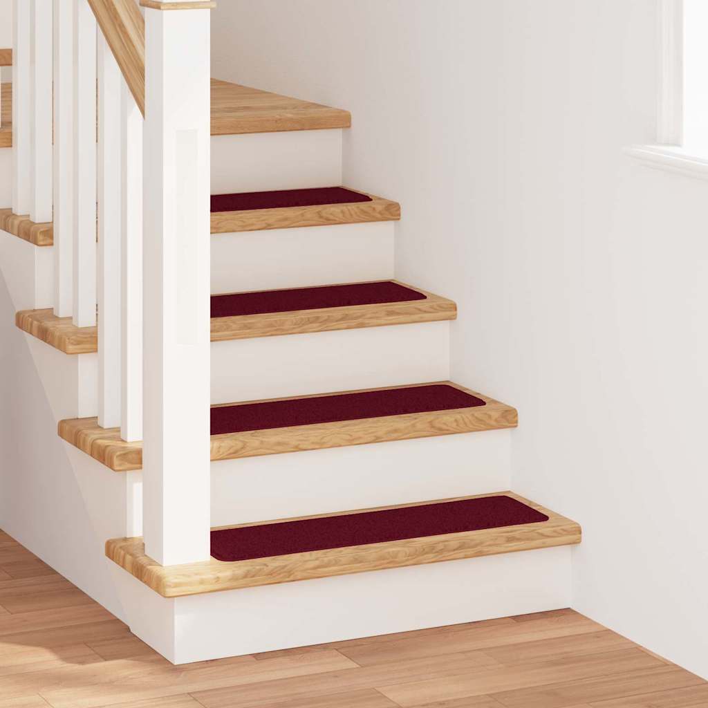 JUNG Vida Rutschfeste Treppenmatten 15 pcs Bordeaux 75 x 20 cm PP
