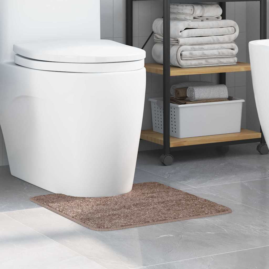 JUNG Vida Rutschfeste Badematte mit Toilettenausschnitt Braun 50 x 50 cm