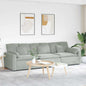 JUNG Vida Modulares Sofa mit Kissen Hellgrau