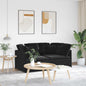 JUNG Vida Modulares Sofa mit Kissen Samt Schwarz