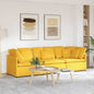 JUNG Vida Modulares Sofa mit Kissen Cordstoff Hellgelb