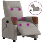 JUNG Vida Massagesessel Elektrisch Taupe Stoff