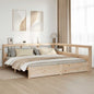 JUNG Vida Massivholzbett mit Regal ohne Matratze 180x200 cm Kiefernholz