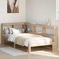 JUNG Vida Massivholzbett mit Regal ohne Matratze 90x200 cm Kiefer