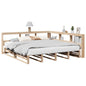 JUNG Vida Massivholzbett mit Regal ohne Matratze 180x200 cm Kiefer