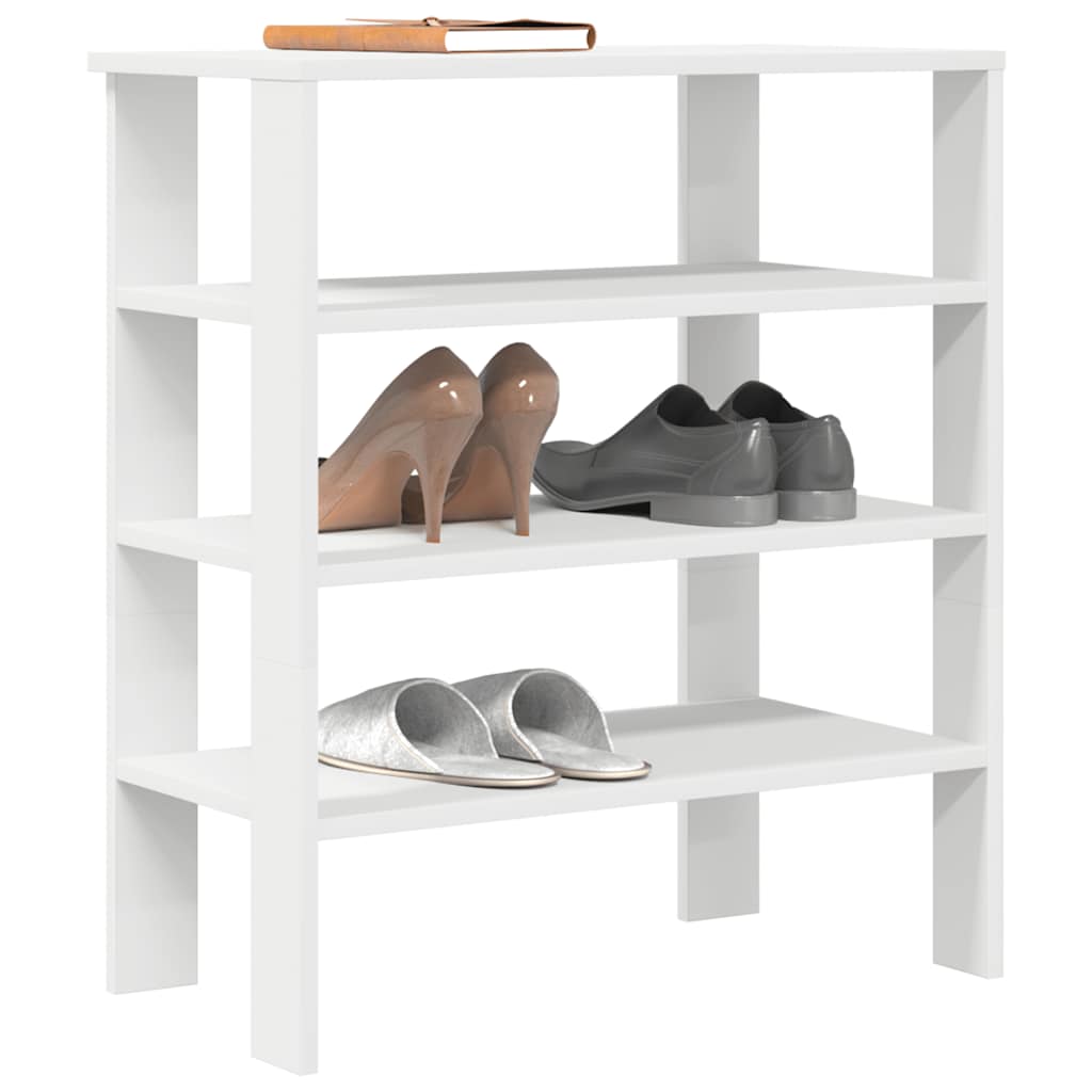 JUNG Vida Schuhregal Weiß 61x32x70 cm Holzwerkstoff