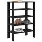 JUNG Vida Schuhregal Schwarz 61x32x87,5 cm Holzwerkstoff