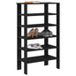 JUNG Vida Schuhregal Schwarz 61x32x105 cm Holzwerkstoff
