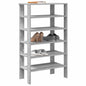 JUNG Vida Schuhregal Grau Sonoma 61x32x105 cm Holzwerkstoff