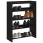 JUNG Vida Schuhregal Schwarz 60x25x81 cm Holzwerkstoff