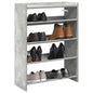 JUNG Vida Schuhregal Betongrau 60x25x81 cm Holzwerkstoff