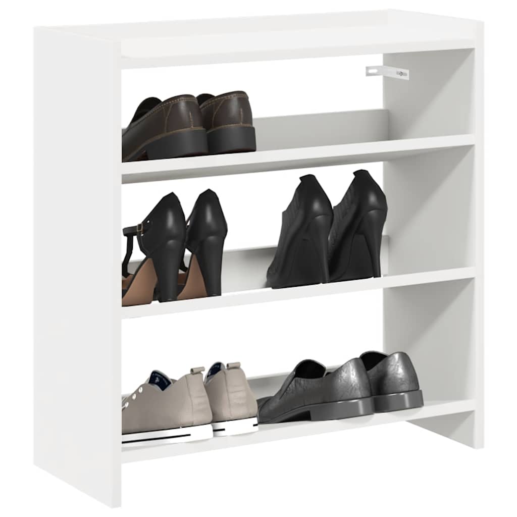 JUNG Vida Schuhregal Weiß 60x25x62 cm Holzwerkstoff