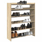 JUNG Vida Schuhregal Sonoma-Eiche 80x25x100 cm Holzwerkstoff