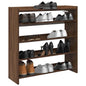 JUNG Vida Schuhregal Braun Eichen-Optik 80x25x81 cm Holzwerkstoff