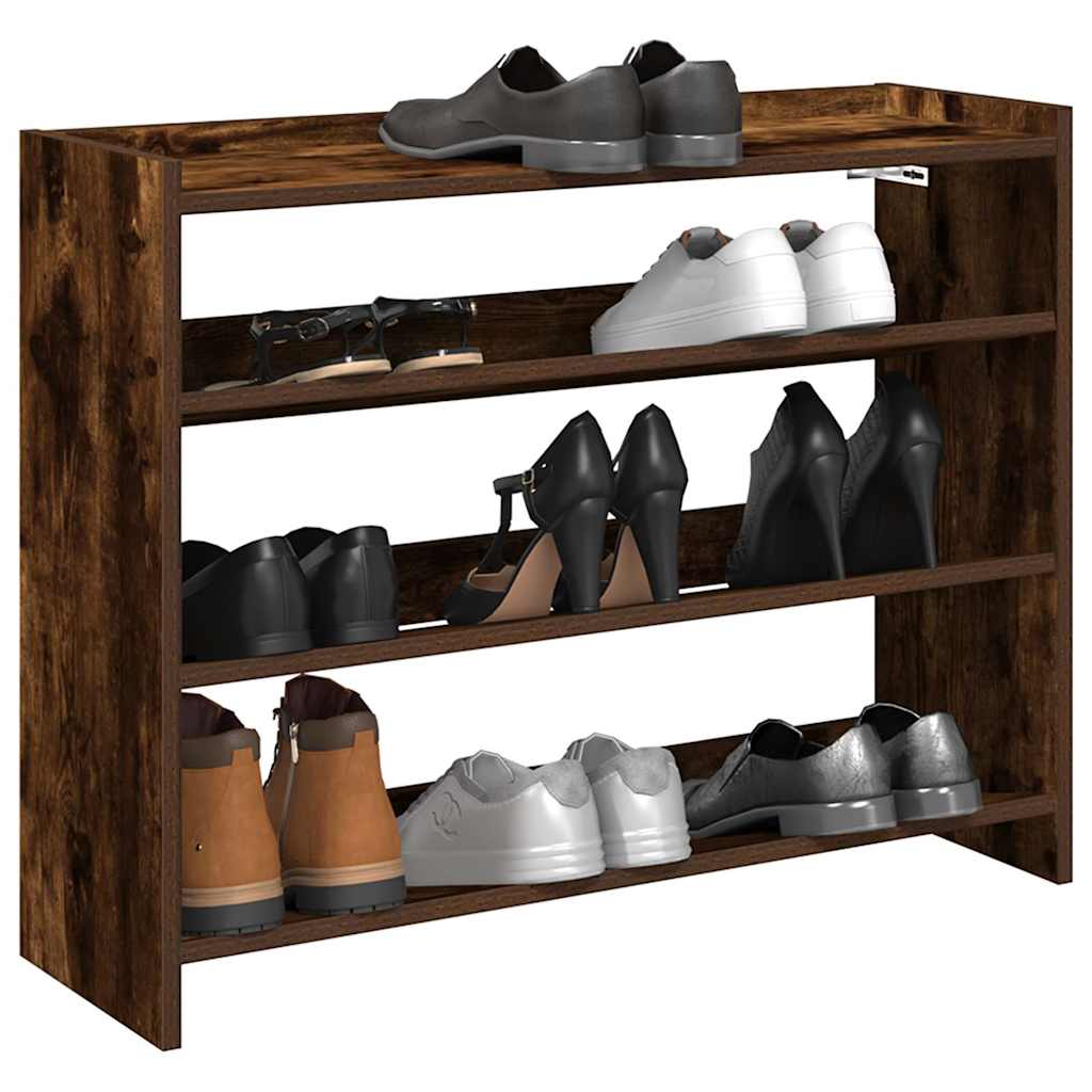 JUNG Vida Schuhregal Räuchereiche 80x25x62 cm Holzwerkstoff