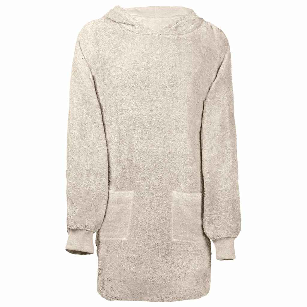 JUNG Vida Decken-Hoodie KINN Creme L Baumwolle
