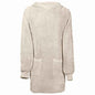 JUNG Vida Decken-Hoodie KINN Creme L Baumwolle