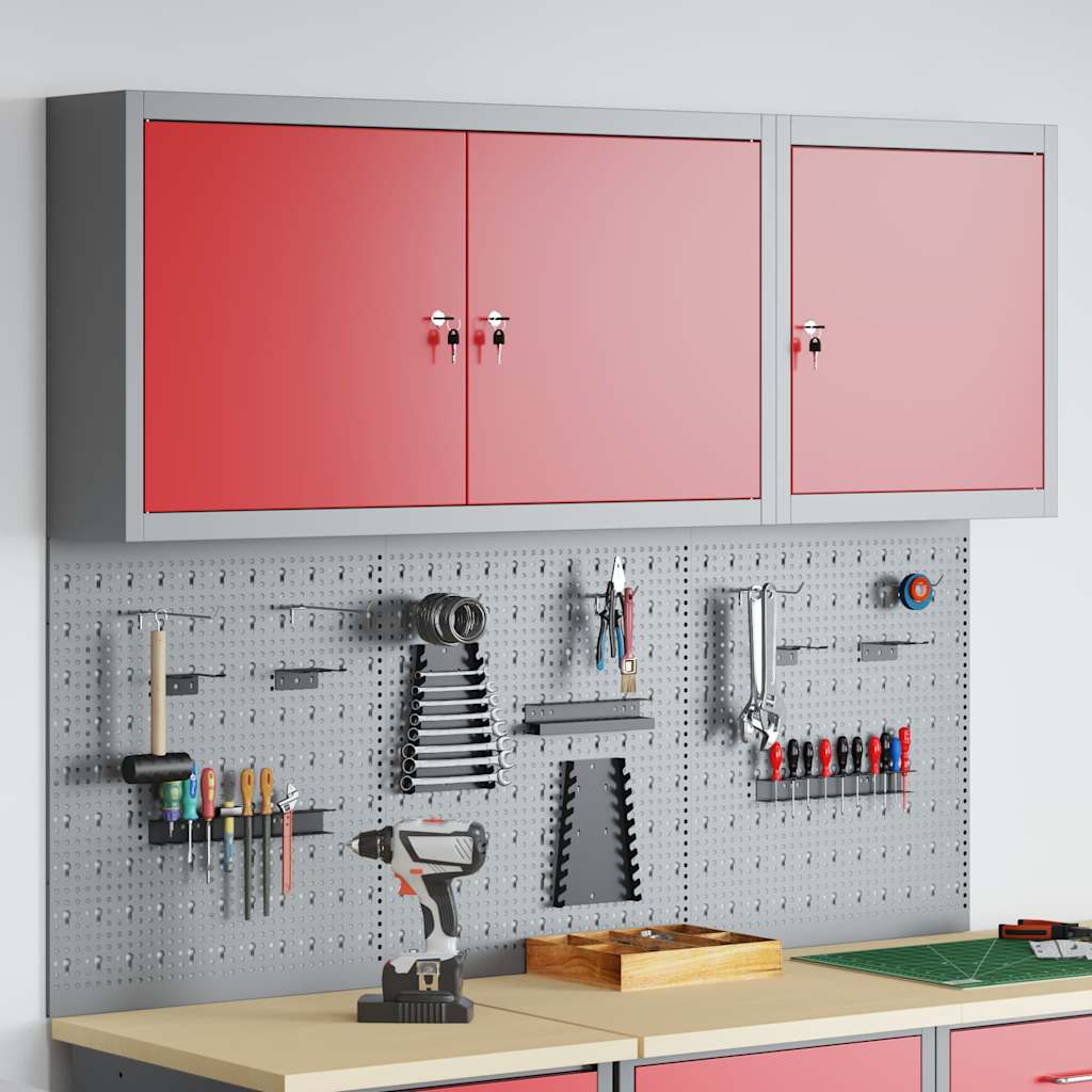 JUNG Vida Werkzeugschrank-Set 5 pcs Rot Pulverbeschichteter Stahl