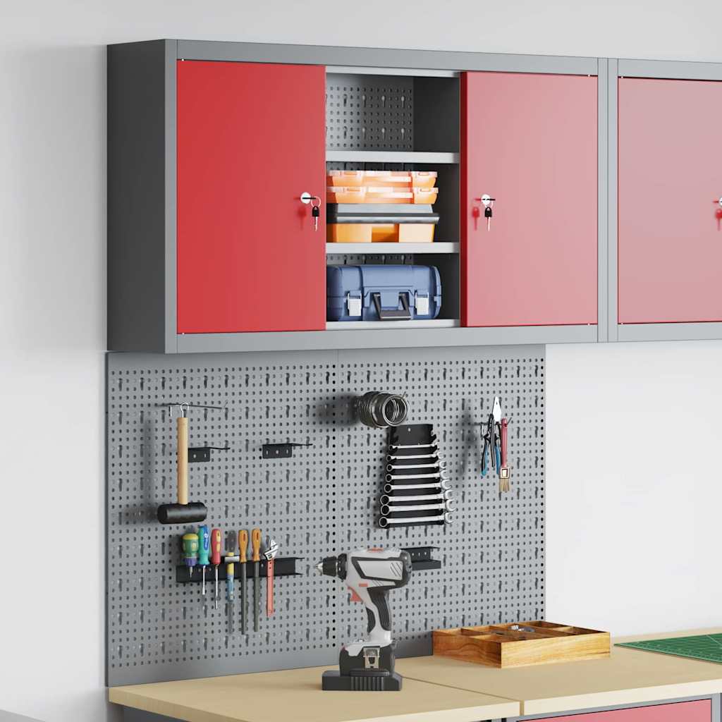 JUNG Vida Werkzeugschrank-Set 3 pcs Rot Pulverbeschichteter Stahl
