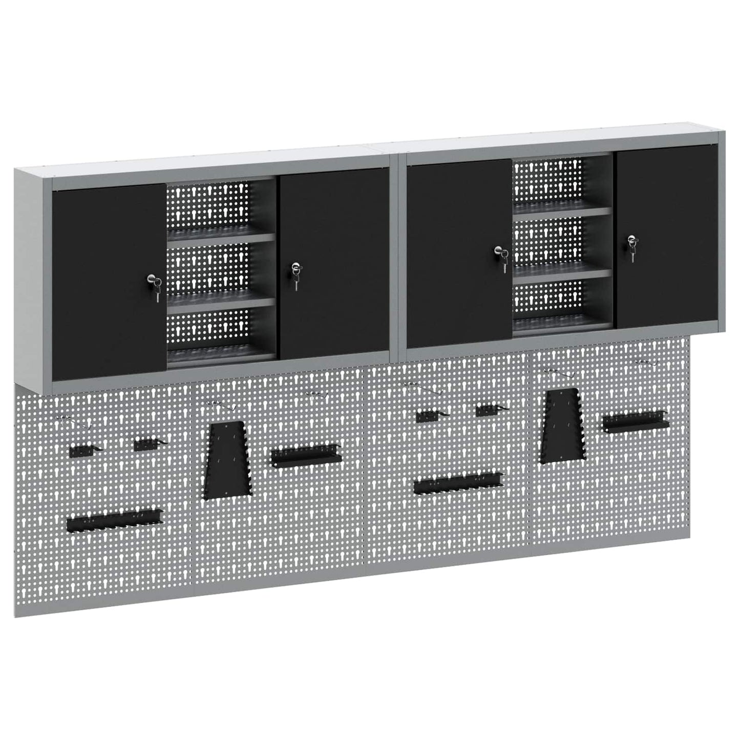 JUNG Vida Werkzeugschrank-Set 6 pcs Schwarz Pulverbeschichteter Stahl