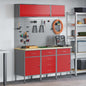 JUNG Vida Arbeitsschrankset mit Schubladen mit Speicher 8 pcs Rot