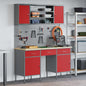 JUNG Vida Werkbank mit Schubladen 10 pcs Rot Ingenieure Holz und Stahl