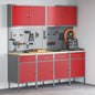 JUNG Vida Werkbank mit Schubladen 10 pcs Rot Ingenieure Holz und Stahl