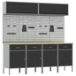 JUNG Vida Arbeitsschrankset mit Speicher 10 pcs Schwarz