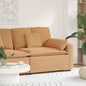 JUNG Vida Modulares Sofa Endmodul mit Armlehne Kissen Beige 100 cm