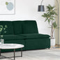 JUNG Vida Modulares Sofa Mittelmodul mit Kissen Dunkelgrün 100 cm