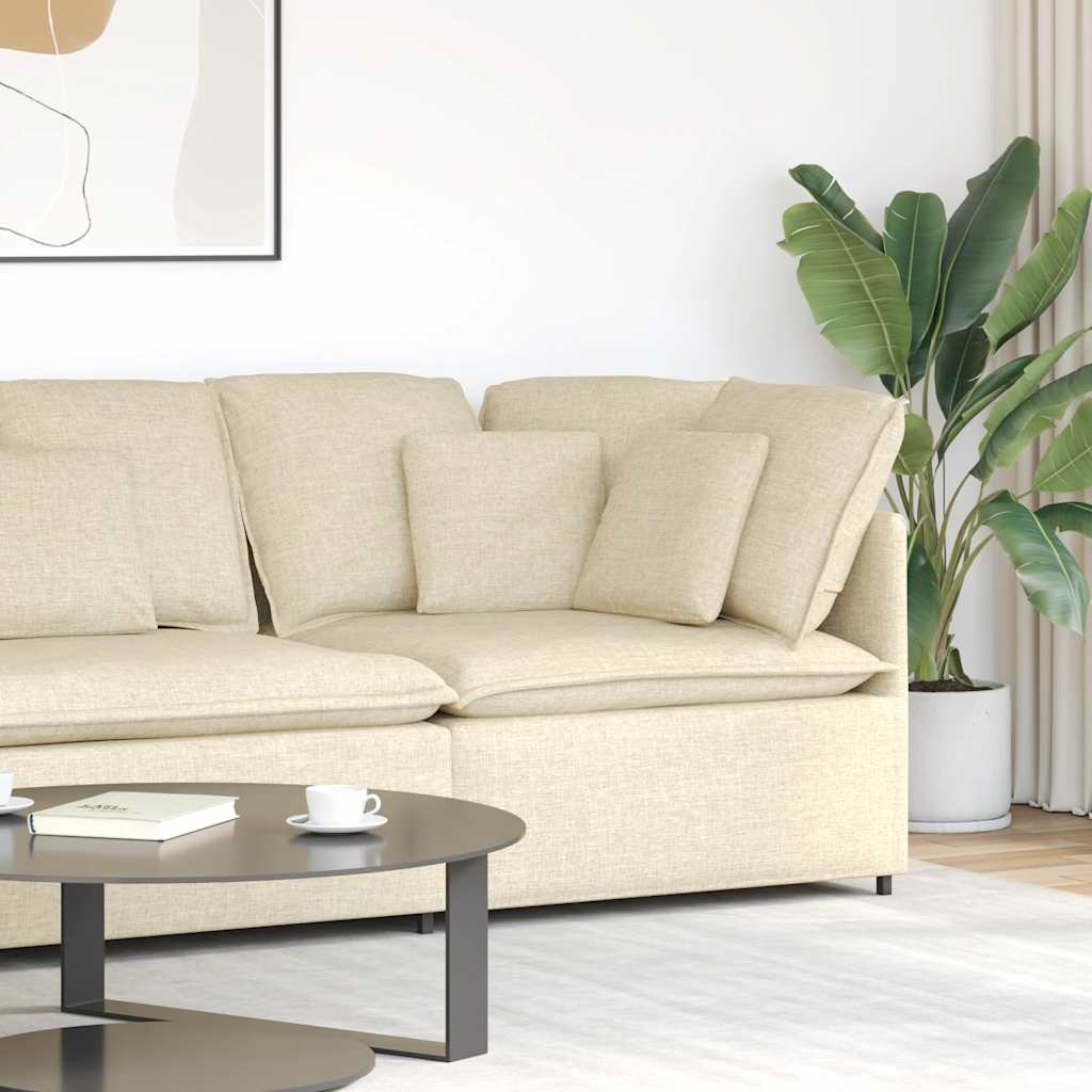 JUNG Vida Modulares Sofa Eckmodul mit Kissen Creme 100 cm