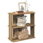 JUNG Vida Bücherregal 3 Böden Artisan-Eiche 60x30x60 cm Holzwerkstoff