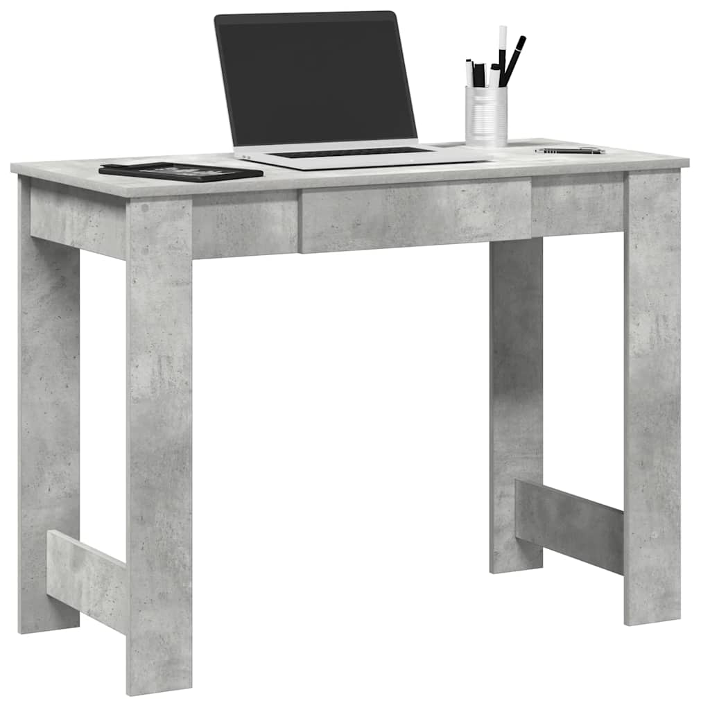 JUNG Vida Schreibtisch Betongrau 100x45x75 cm Holzwerkstoff