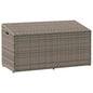 JUNG Vida Garten-Aufbewahrungsbox Grau 110 x 50 x 58 cm Poly Rattan