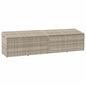 JUNG Vida Garten-Auflagenbox Hellgrau 220x50x58 cm Poly Rattan