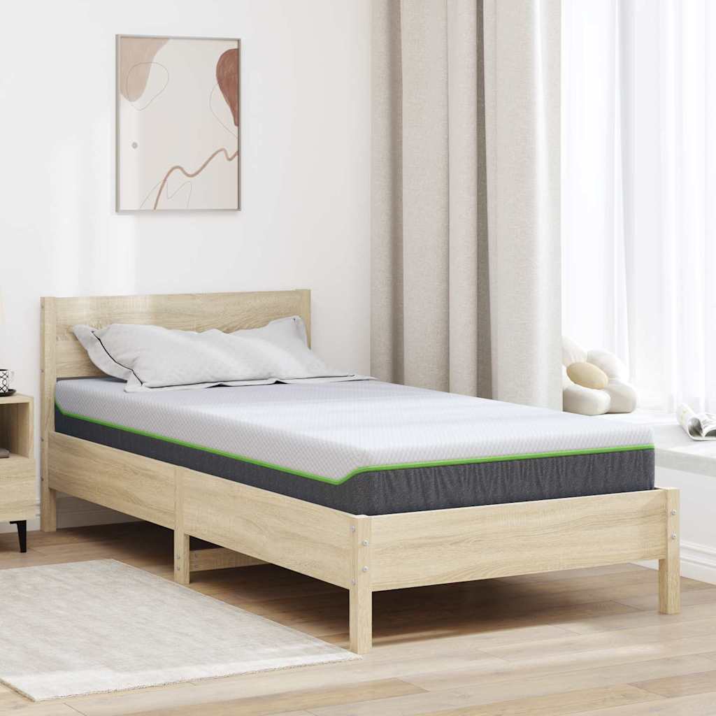 JUNG Vida Matratze Weiß und Grau 90 x 190 cm Jacquard-Stoff