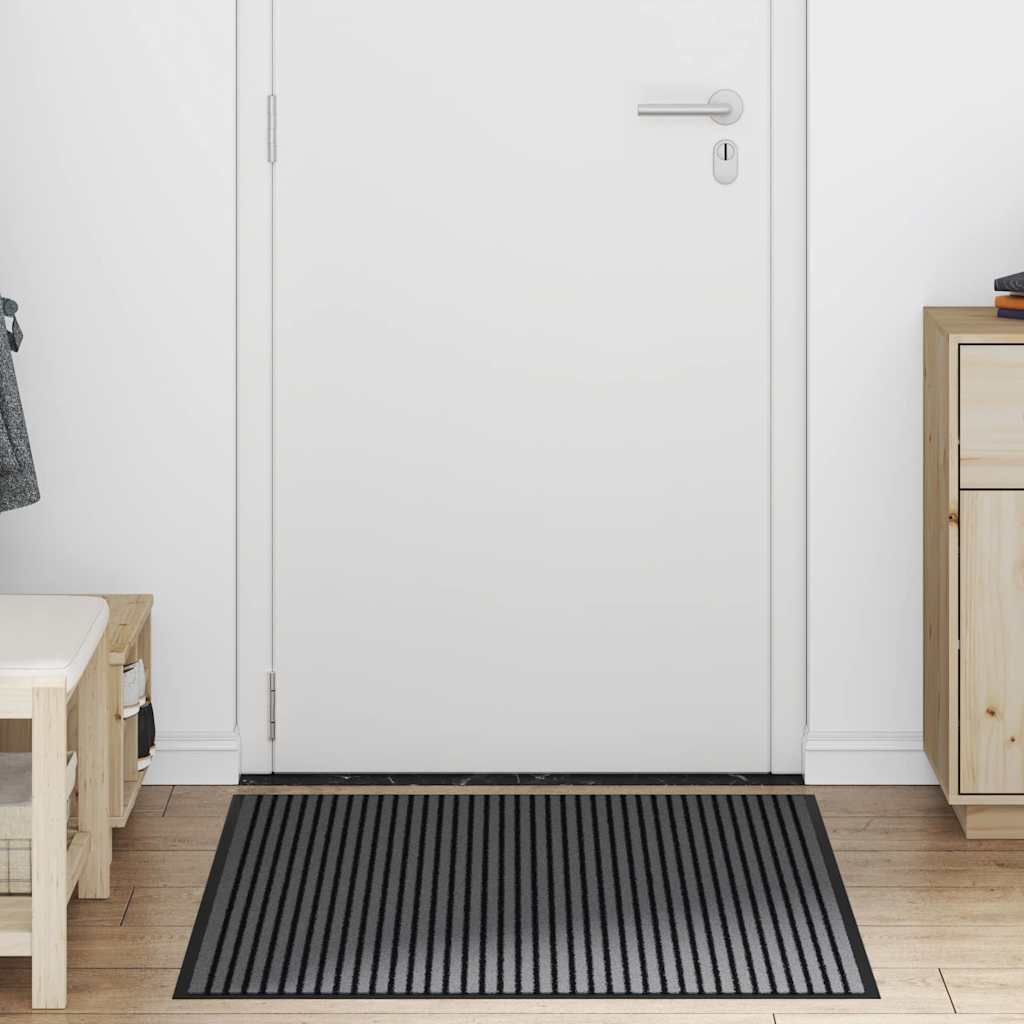 JUNG Vida Fußmatte Schwarz 80 x 120 cm Polypropylen