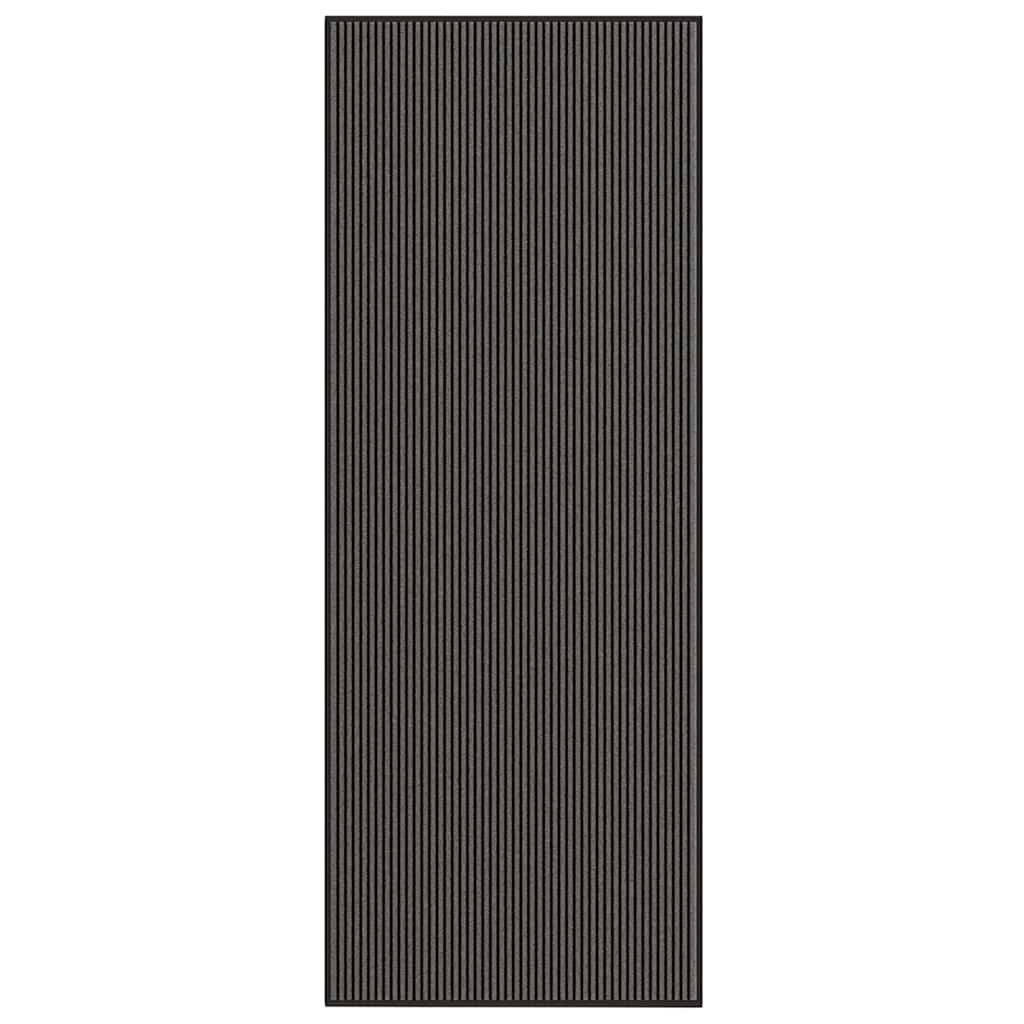 JUNG Vida Fußmatte Streifen Schwarz und Grau 115x300 cm