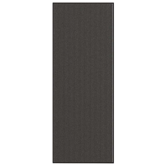 JUNG Vida Fußmatte Streifen Schwarz und Grau 115x300 cm