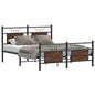 JUNG Vida Bettgestell ohne Matratze Braun Eiche 137x190 cm Holzwerkstoff