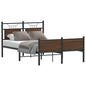 JUNG Vida Bettgestell ohne Matratze Braun Eiche 120x200 cm Holzwerkstoff