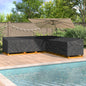 JUNG Vida Möbelbezug Schwarz 300 x 300 x 80 cm 210D Oxford Stoff