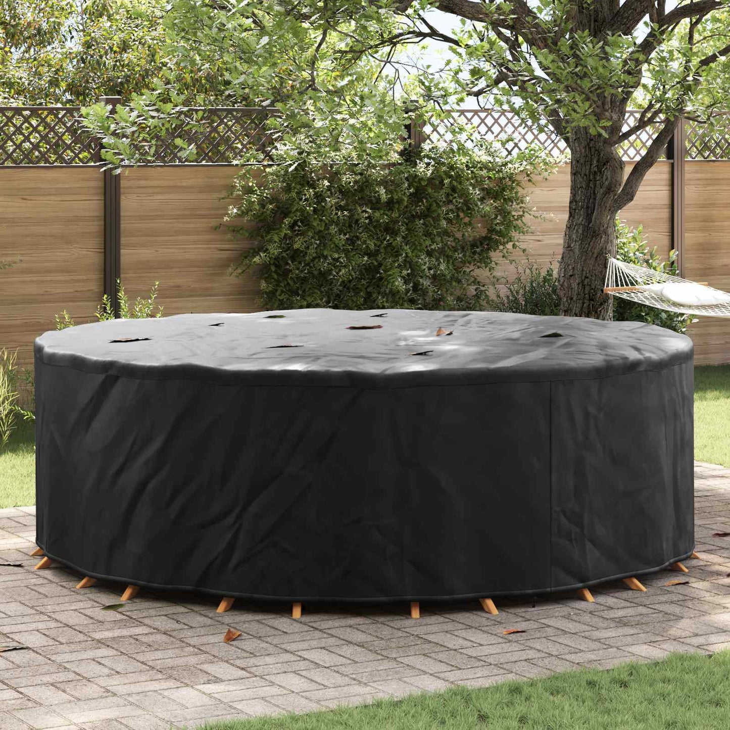 JUNG Vida Gartenmöbelabdeckung Schwarz 279 x 279 x 71 cm 600D-Gewebe