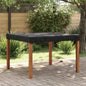 JUNG Vida Tischdecken Uni Schwarz 122 x 122 x 15 cm Stoff