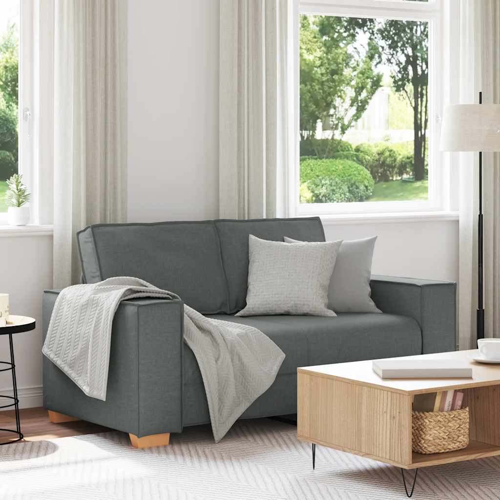 JUNG Vida 2-Sitzer Sofa Dunkelgrau 160x78x84 cm Stoff