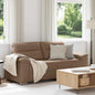 JUNG Vida 2-Sitzer-Sofa Cappuccino 180x81x84 cm Kunstleder