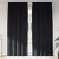 JUNG Vida Verdunkelungsvorhänge 2 pcs Schwarz 140 x 245 cm Samt