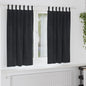 JUNG Vida Verdunkelungsvorhänge 2 pcs Schwarz 140 x 175 cm Samt